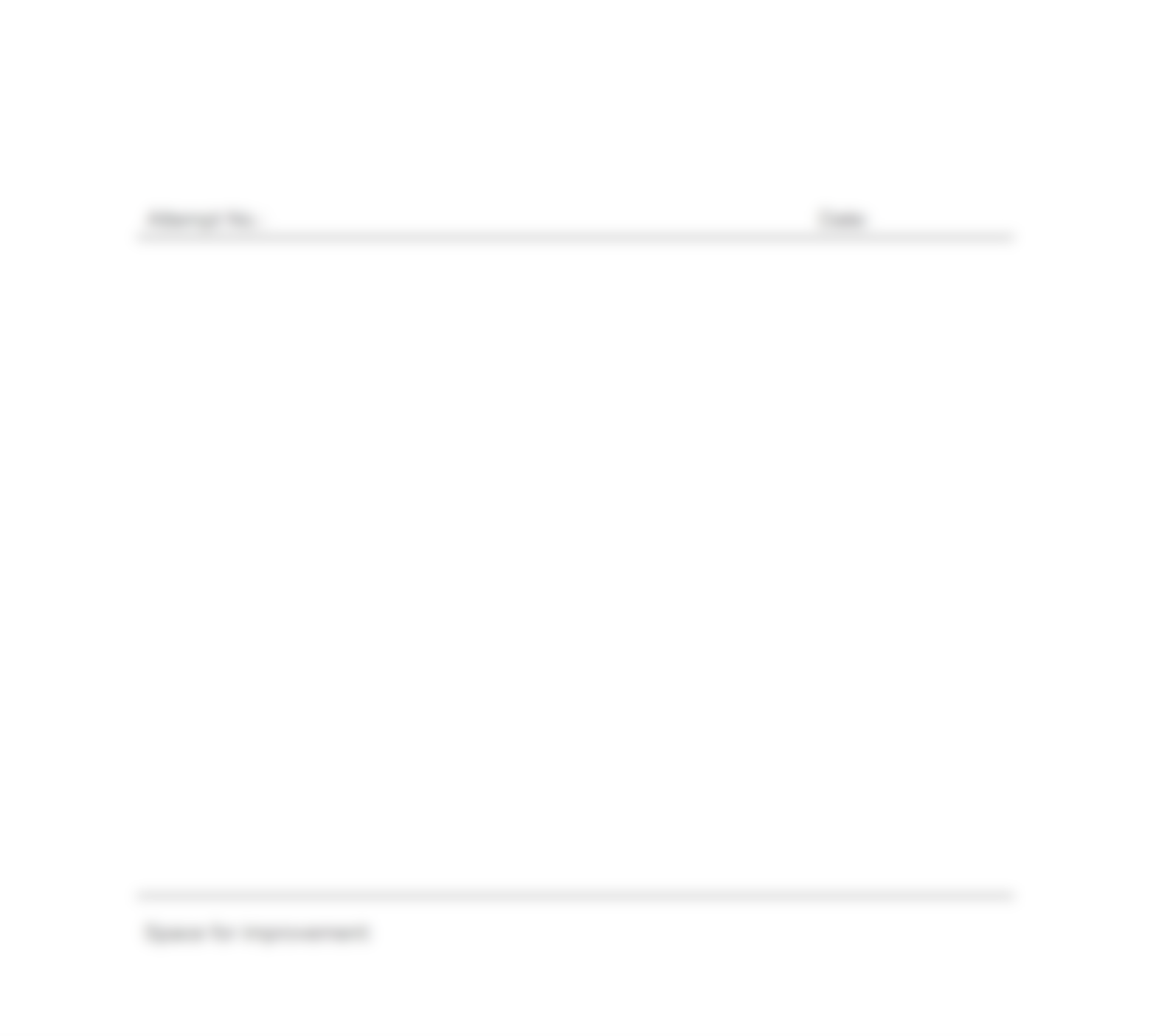Weekly template — blurred visual